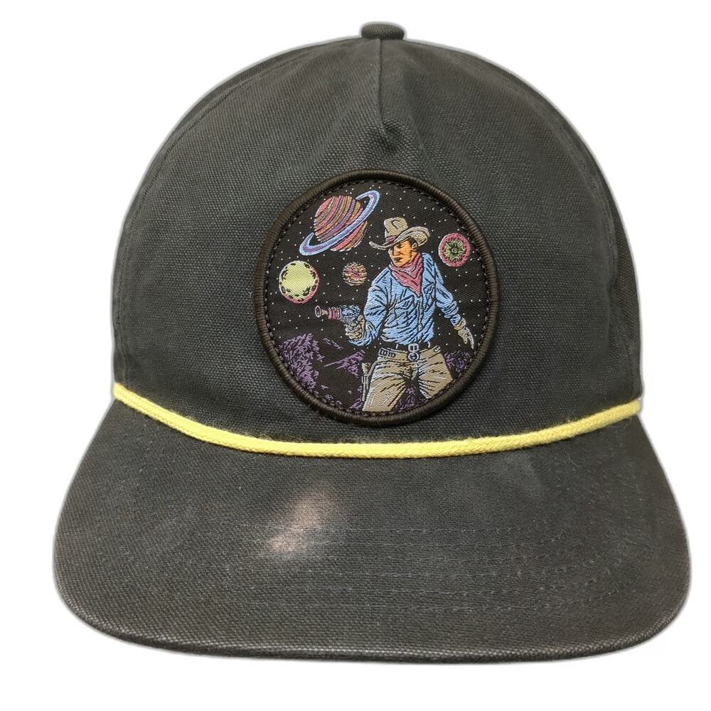 Sendero Provisions 5 Panel Gray One Size Cosmic Cowboy Space Rope Snapback Hat